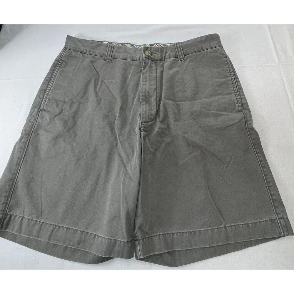 J Crew Mens Gray Flat Front 4 Pocket Shorts 9